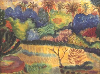 Tahitian Landscape by Paul Gauguin